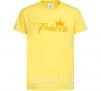 Детская футболка Princess crown Лимонный фото