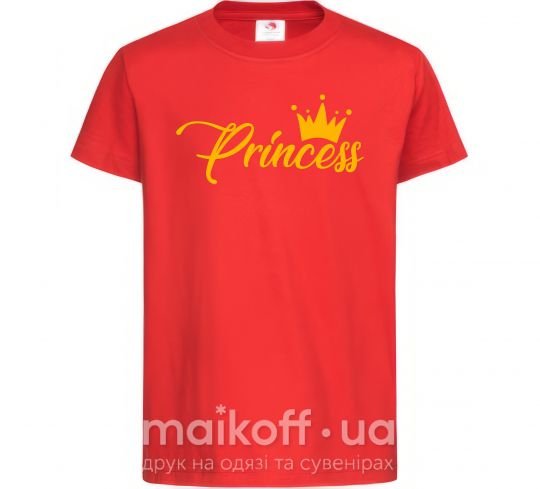Детская футболка Princess crown Красный фото