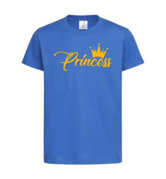 Детская футболка Princess crown Ярко-синий фото