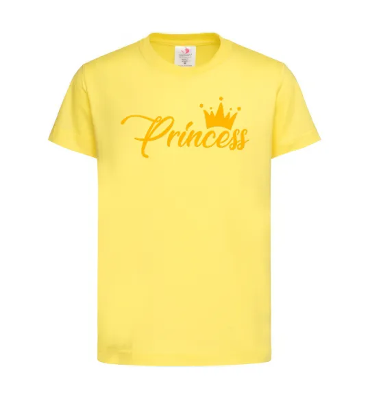 Детская футболка Princess crown Лимонный фото