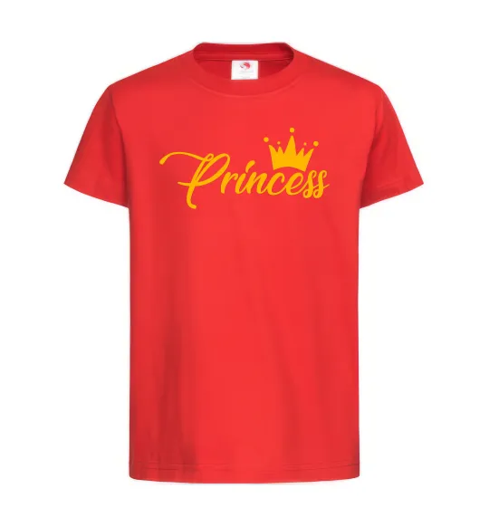 Детская футболка Princess crown Красный фото