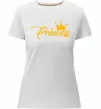 Женская премиум футболка Princess crown Белый фото
