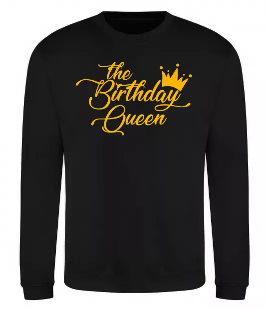 Свитшот The birthday queen Черный фото