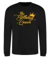 Свитшот The birthday queen Черный фото