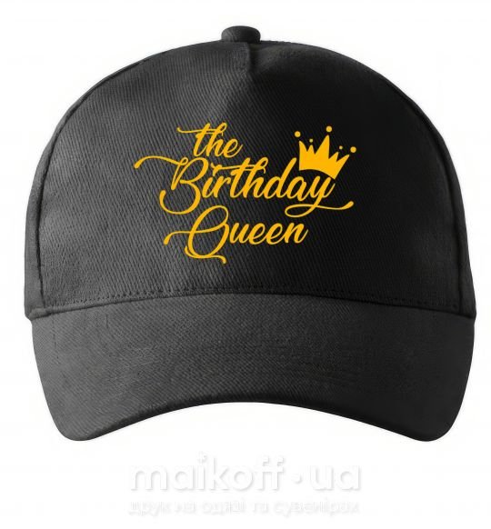 Кепка The birthday queen Чорний фото