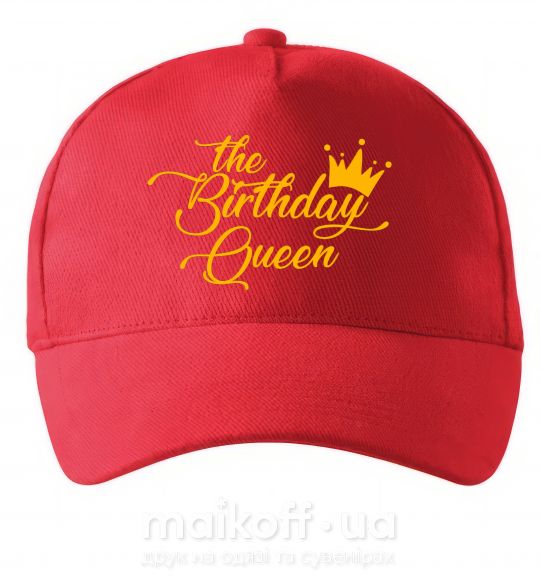 Кепка The birthday queen Червоний фото
