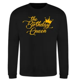 Свитшот The birthday queen Черный фото