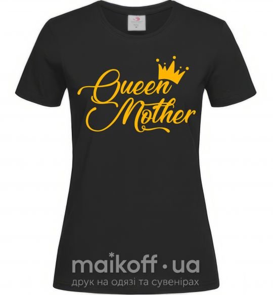 Женская футболка Queen mother Черный фото