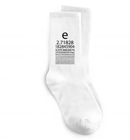 Носки Е константа Белый фото