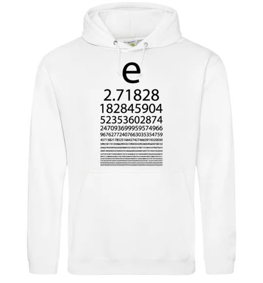 Чоловіча толстовка (худі) Е константа Білий фото