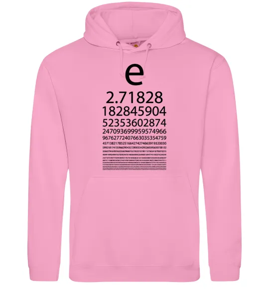 Женская толстовка (худи) Е константа Розовый фото