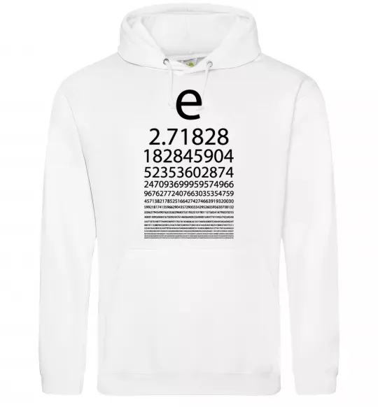 Жіноча толстовка (худі) Е константа Білий фото