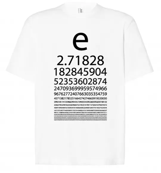 Футболка Оверсайз Е константа Білий фото