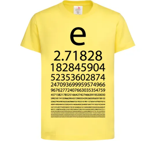 Детская футболка Е константа Лимонный фото