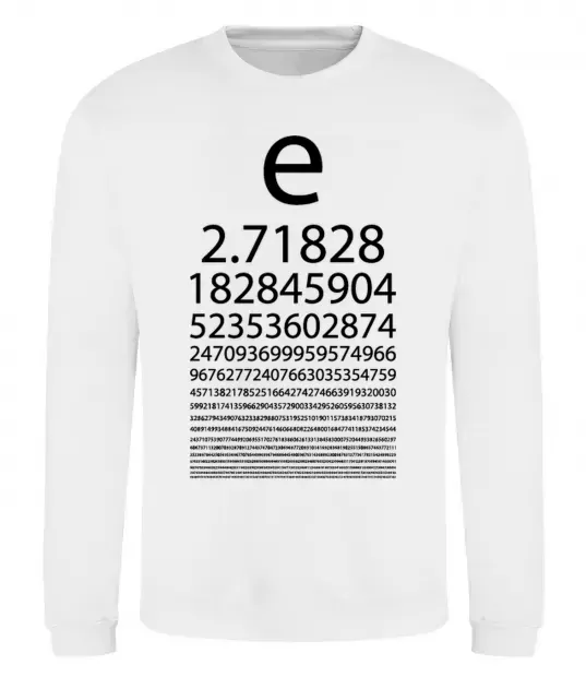 Свитшот Е константа Белый фото