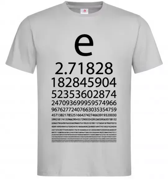 Чоловіча футболка Е константа Сірий фото