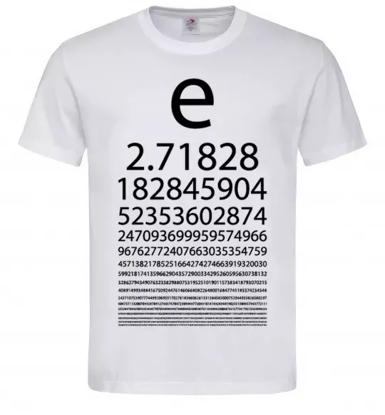 Чоловіча футболка Е константа Білий фото