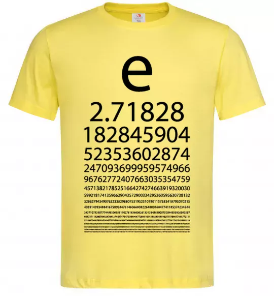 Чоловіча футболка Е константа Лимонний фото