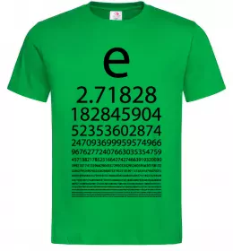 Мужская футболка Е константа Зеленый фото