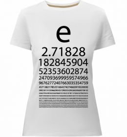 Женская премиум футболка Е константа