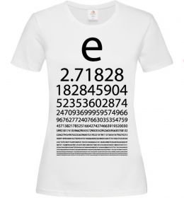 Жіноча футболка Е константа Жіноча футболка Е константа
