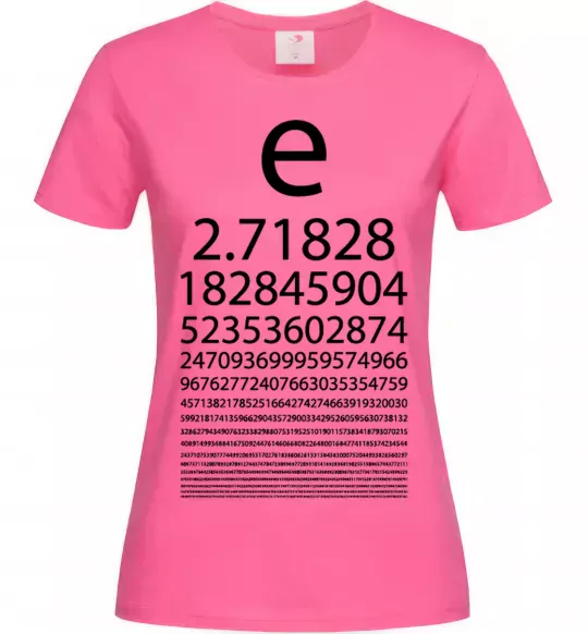 Жіноча футболка Е константа Яскраво-рожевий фото