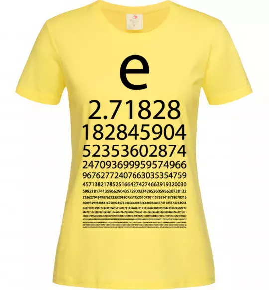 Жіноча футболка Е константа Лимонний фото