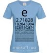 Женская футболка Е константа Голубой фото