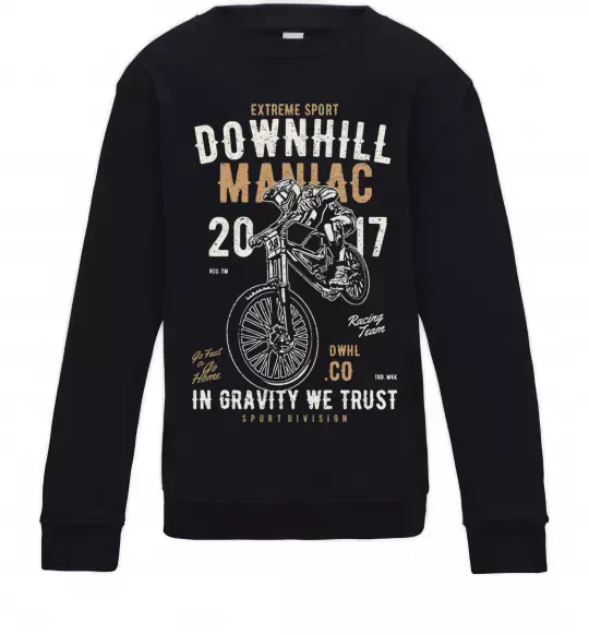 Дитячий світшот Downhill Maniac Чорний фото