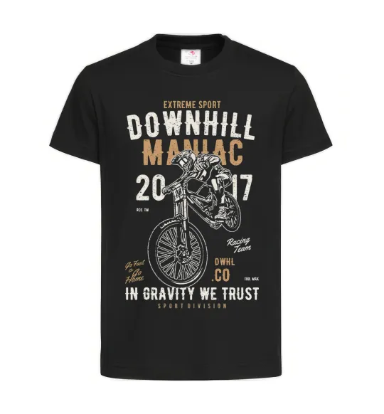 Детская футболка Downhill Maniac Черный фото