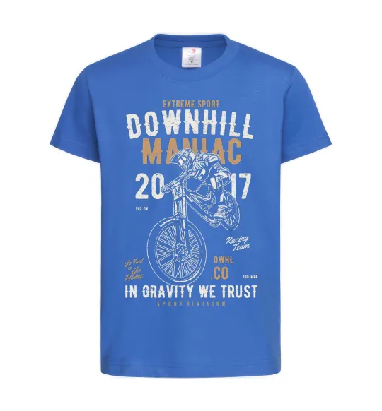 Детская футболка Downhill Maniac Ярко-синий фото