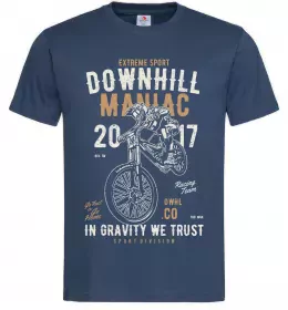 Чоловіча футболка Downhill Maniac Темно-синій фото