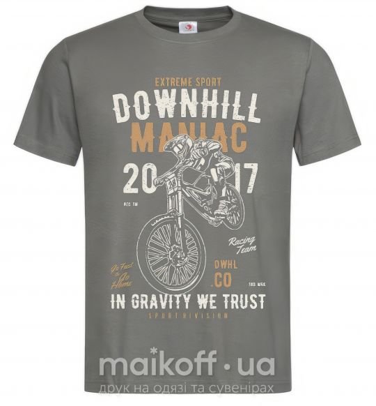 Мужская футболка Downhill Maniac Графит фото