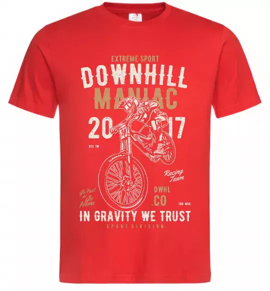 Чоловіча футболка Downhill Maniac Червоний фото