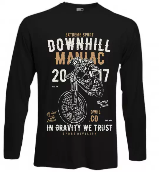 Лонгслив Downhill Maniac Черный фото