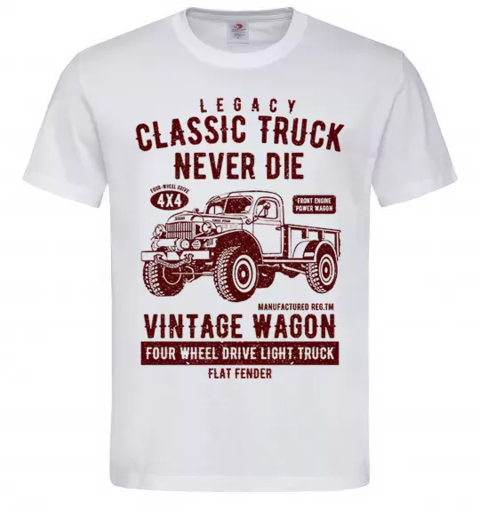 Мужская футболка Classic Truck Белый фото