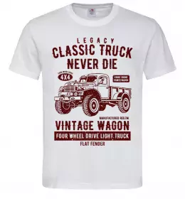 Мужская футболка Classic Truck Белый фото