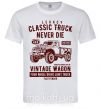 Чоловіча футболка Classic Truck Білий фото