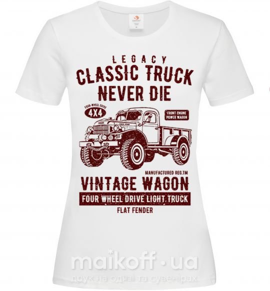 Жіноча футболка Classic Truck Білий фото