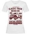 Женская футболка Classic Truck Белый фото