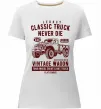 Жіноча преміум футболка Classic Truck Білий фото