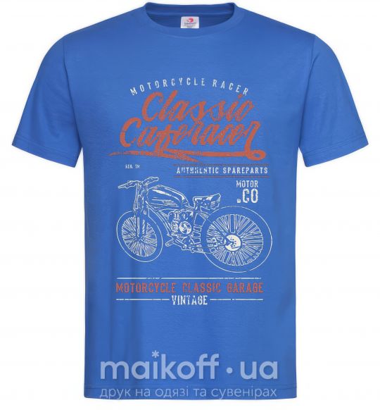 Мужская футболка Classic Caferacer Ярко-синий фото