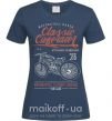 Жіноча футболка Classic Caferacer Темно-синій фото