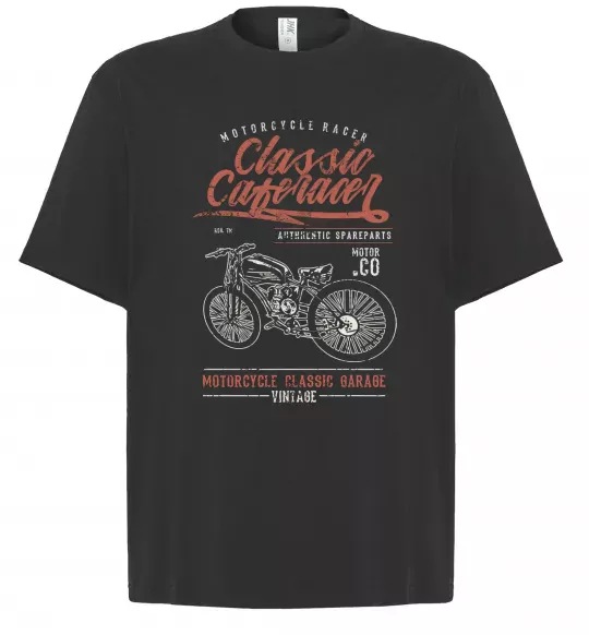 Футболка Оверсайз Classic Caferacer Чорний фото