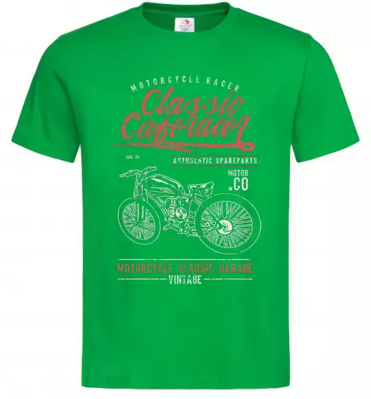 Чоловіча футболка Classic Caferacer Зелений фото