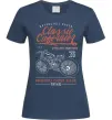 Жіноча футболка Classic Caferacer Темно-синій фото