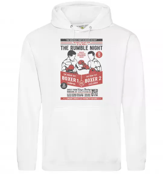 Мужская толстовка (худи) Classic Boxing Белый фото