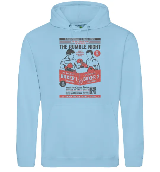 Чоловіча толстовка (худі) Classic Boxing Блакитний фото