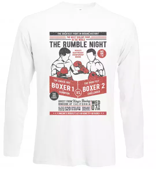 Лонгслів Classic Boxing Білий фото