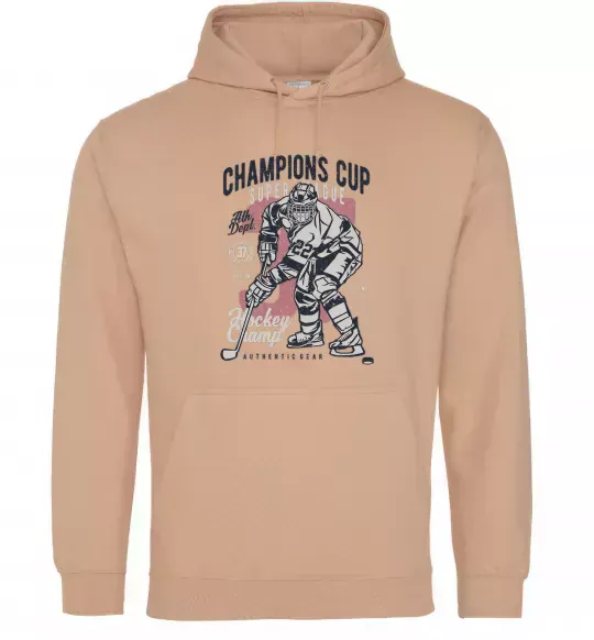 Мужская толстовка (худи) Champions Cup Hockey Песочный фото